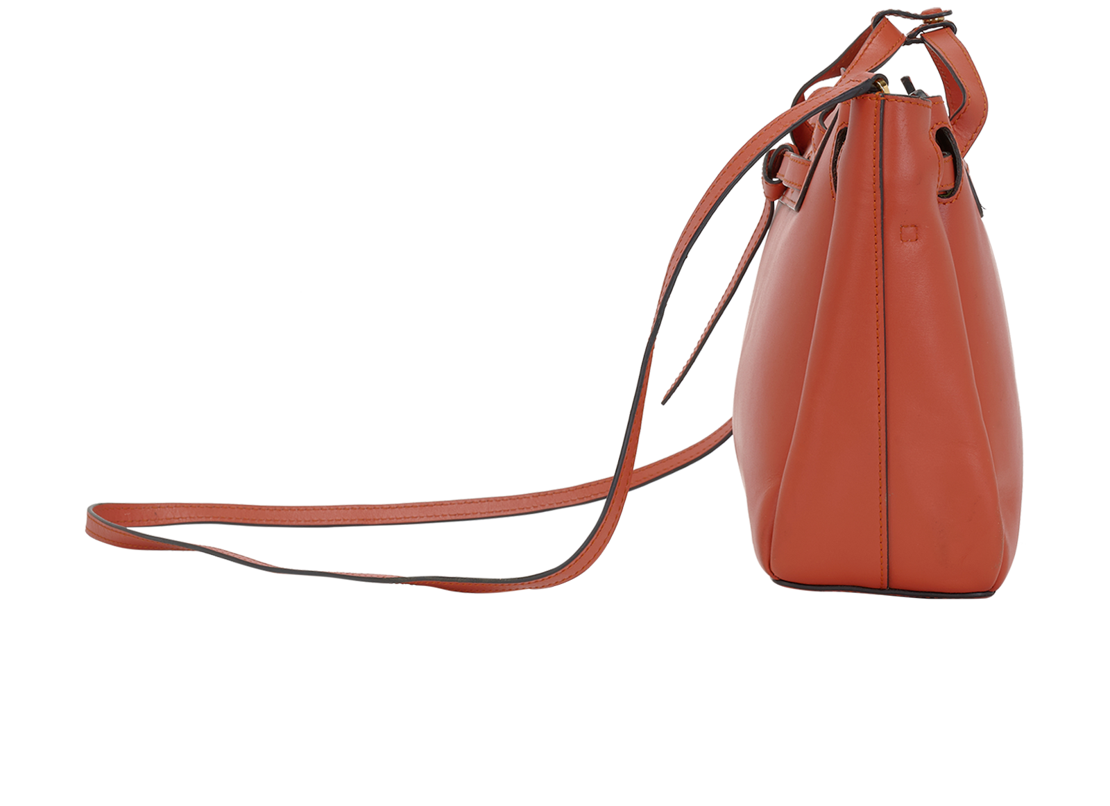 Mini Lazo, &pound;720, Handbags, Orange, Leather, Side view